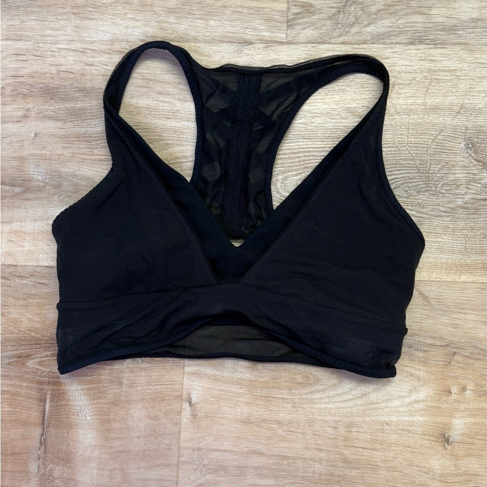 lululemon athletica Black Mesh Sports Bra